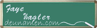 Faye Wagler Visitenkarte